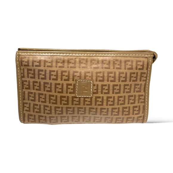 Fendi Brown Monogram Clutch - Picture 5 of 15